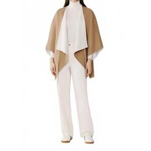 NEW SOIA&KYO geneva double face wool cape in beige